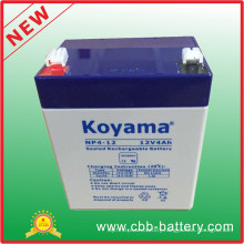12V 4ah Lead Acid AGM Battery for Security, Scooter